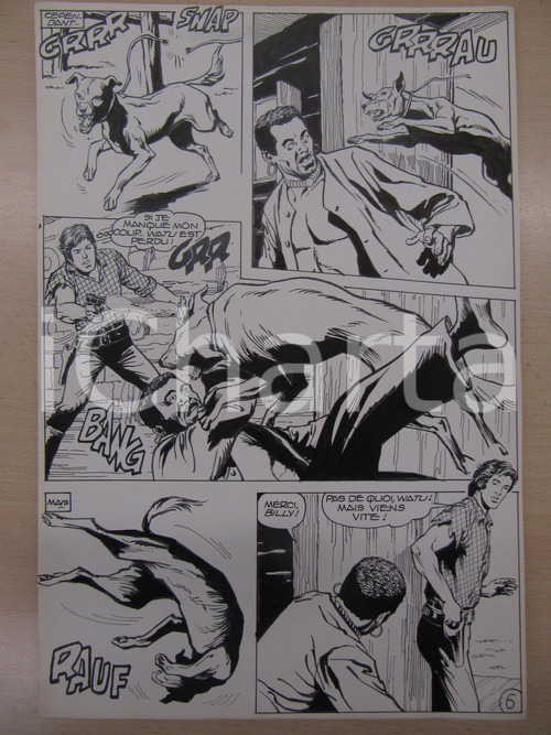 1990 BD WESTERN FRANCE BILLY BOYD N° 2 El Cobra! tav.6 Original BERNASCONI LUBE 1990 BD WESTERN FRANCE BILLY BOYD N° 2 El Cobra! tav.6 Original BERNASCONI LUBE